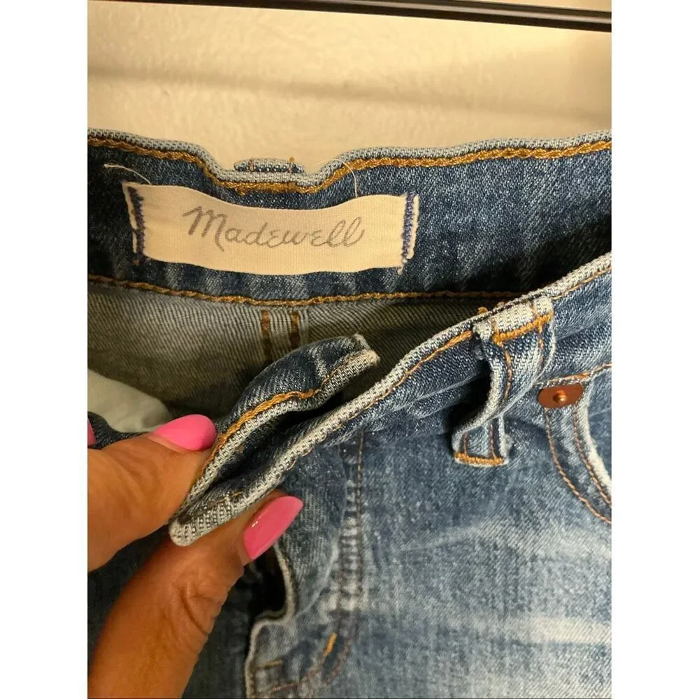 Madewell High Rise Denim Shorts | Blue in 29